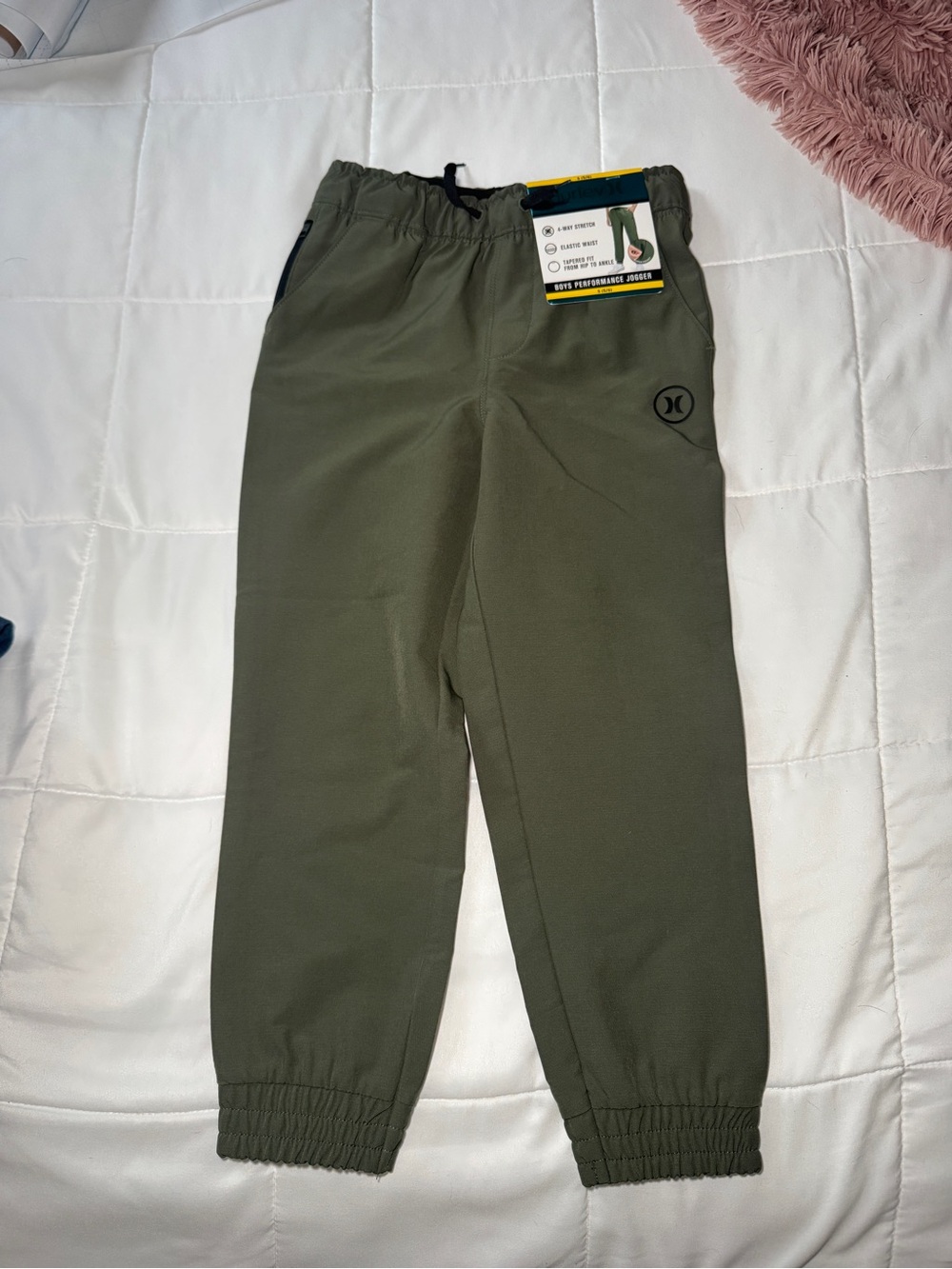 Hurley Boys Olive Woven Performance Jogger